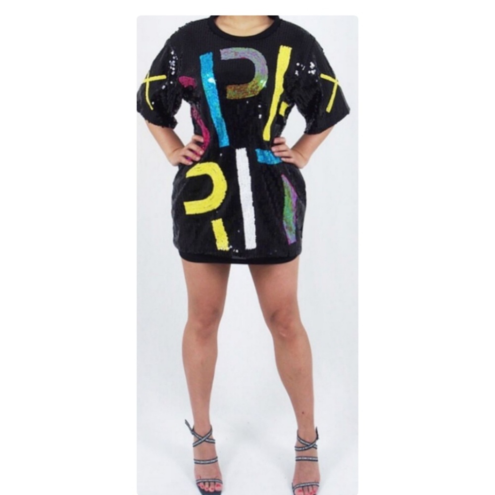 "New" Sequin Shirt/Mini Dress